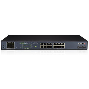 16-портовий PoE-комутатор Provision-ISR PoES-16250GCL+2SFP некерований