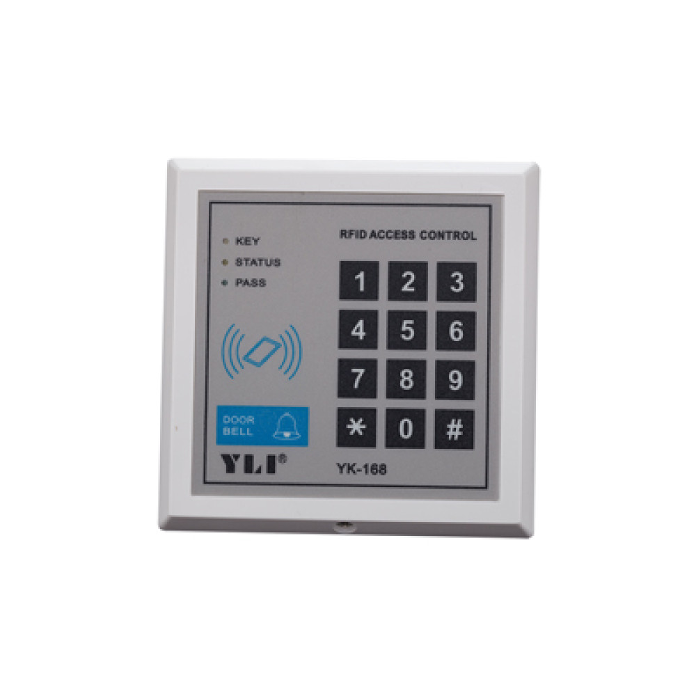 Кодова клавіатура Yli Electronic YK-168 з вбудованим зчитувачем карт/брелоків