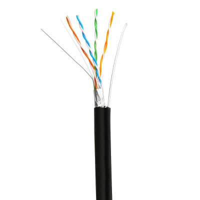 Кабель витая пара GoldMine GM FTP 4*2*0.5-CU PVC-PE MT кат.5 (FTP медь наружный с несущим тросом) 305м