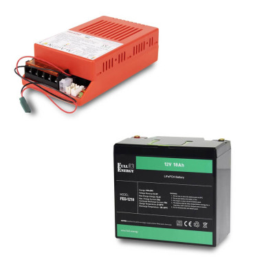 Комплект безперебійного живлення БП Faraday Electronics UPS 85W Smart ASCH PL (LFP) + літієвий (LiFePO4) акумулятор 12В 18А·год Full Energy FEG-1218
