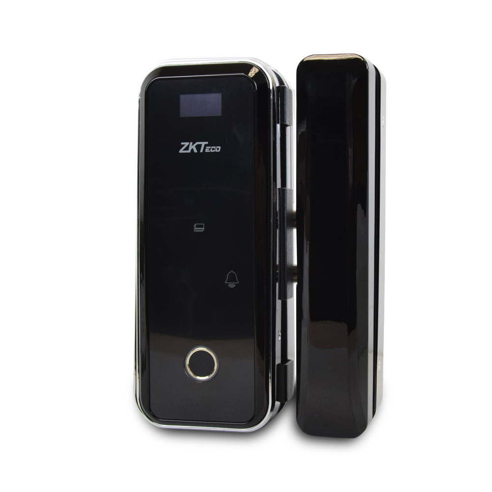 Smart замок ZKTeco GL300 left для стеклянных дверей со сканером отпечатка пальца и считывателем Mifare