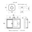 Smart замок Weilai ESF16-2Square со сканером отпечатка пальца