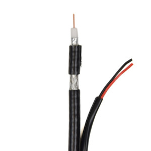 Коаксіальний кабель ATIS RG690-Cu+2*0.75 PE бухта 305 м чорний