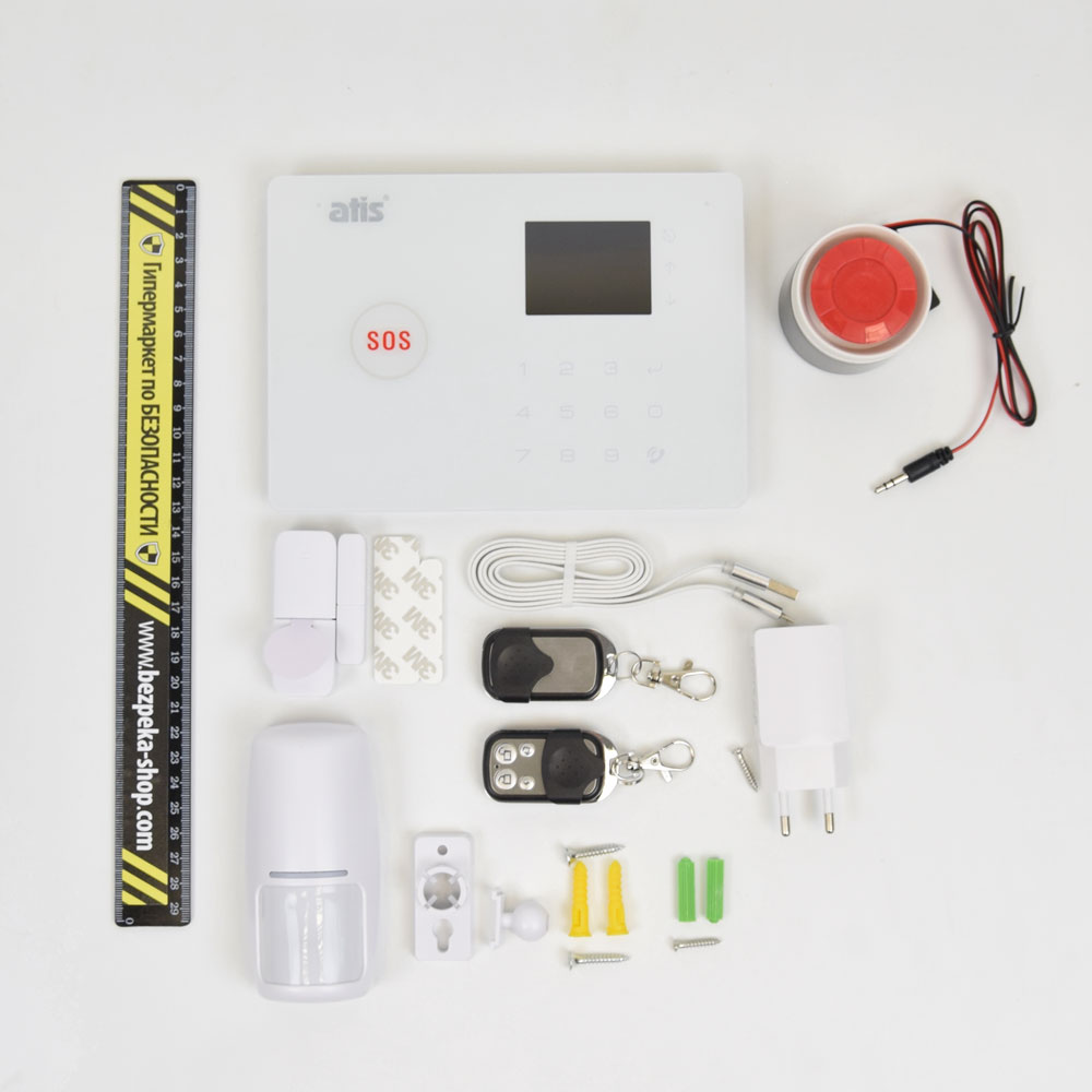 Комплект бездротової сигналізації Atis Kit GSM+WiFi 130T з підтримкою застосунку Tuya Smart