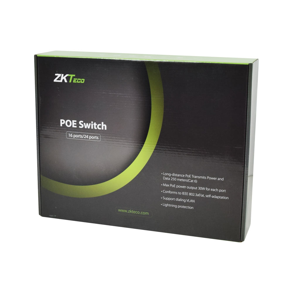 24-портовый PoE коммутатор ZKTeco ZK-PoE2421NS-300W