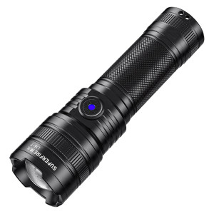 Телескопический ручной фонарик SUPERFIRE L16-T, перезаряжаемый, с мощностью 15 Вт
