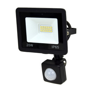 Світлодіодний прожектор Lightwell LW-FL-B-20-S 20 Вт з датчиком руху