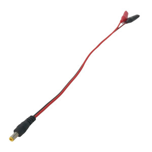Кабель переходник DC (male) - Alligator Clip "крокодил"