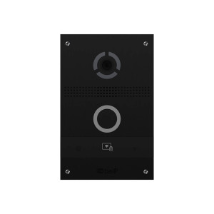 Вызываная IP-видеопанель Bas-IP AV-08FBL black с распознаванием лиц и считывателем UKEY