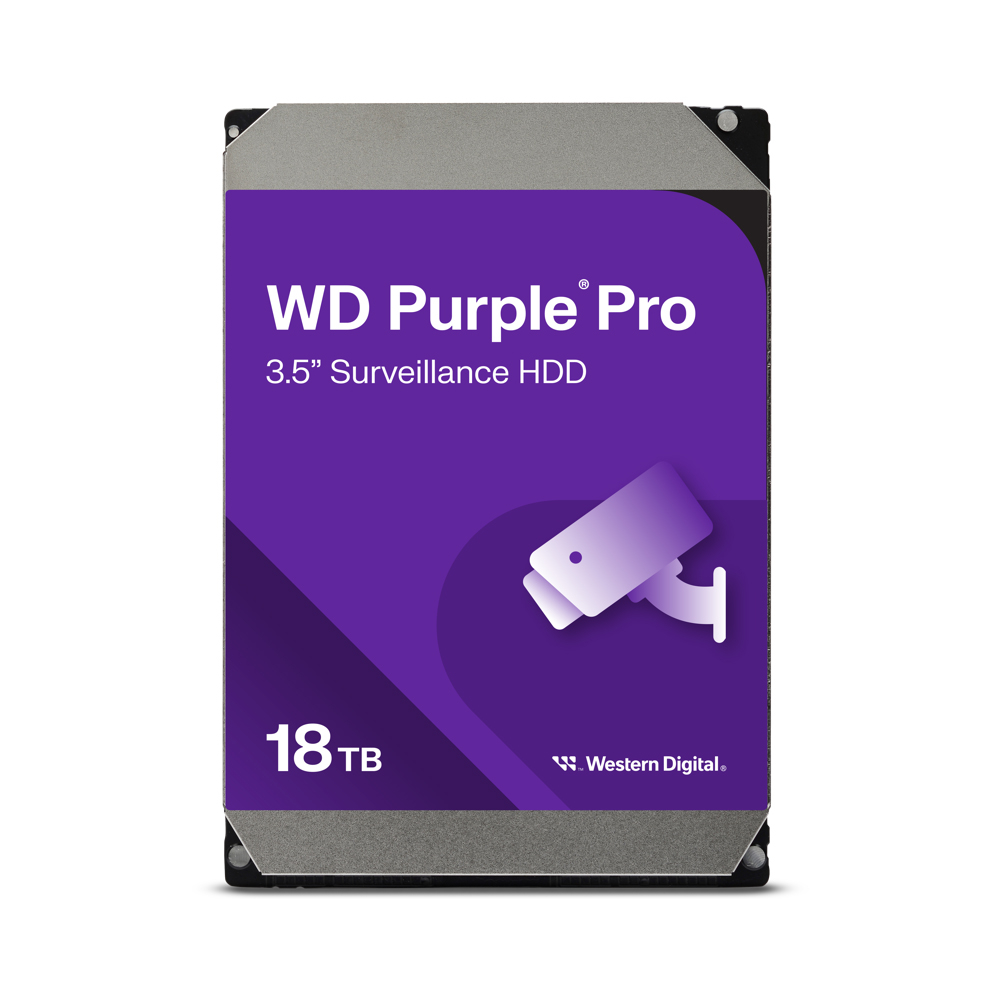 Жорсткий диск 18 TB Western Digital WD Purple Pro WD181PURP для відеоспостереження з AI