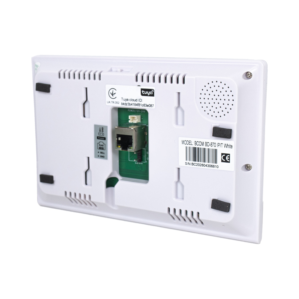 Wi-Fi IP-відеодомофон BCOM BD-870 IP/T White з підтримкою Tuya Smart
