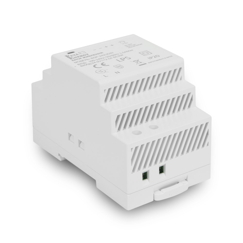 Блок питания Full Energy BGP-242UDIN 24 В/2.5 А для крепления на DIN рейку