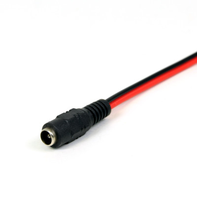 Роз'єм Nobrand живлення (мама, female) Power jack 2.1*5.5mm з дротом 20 см