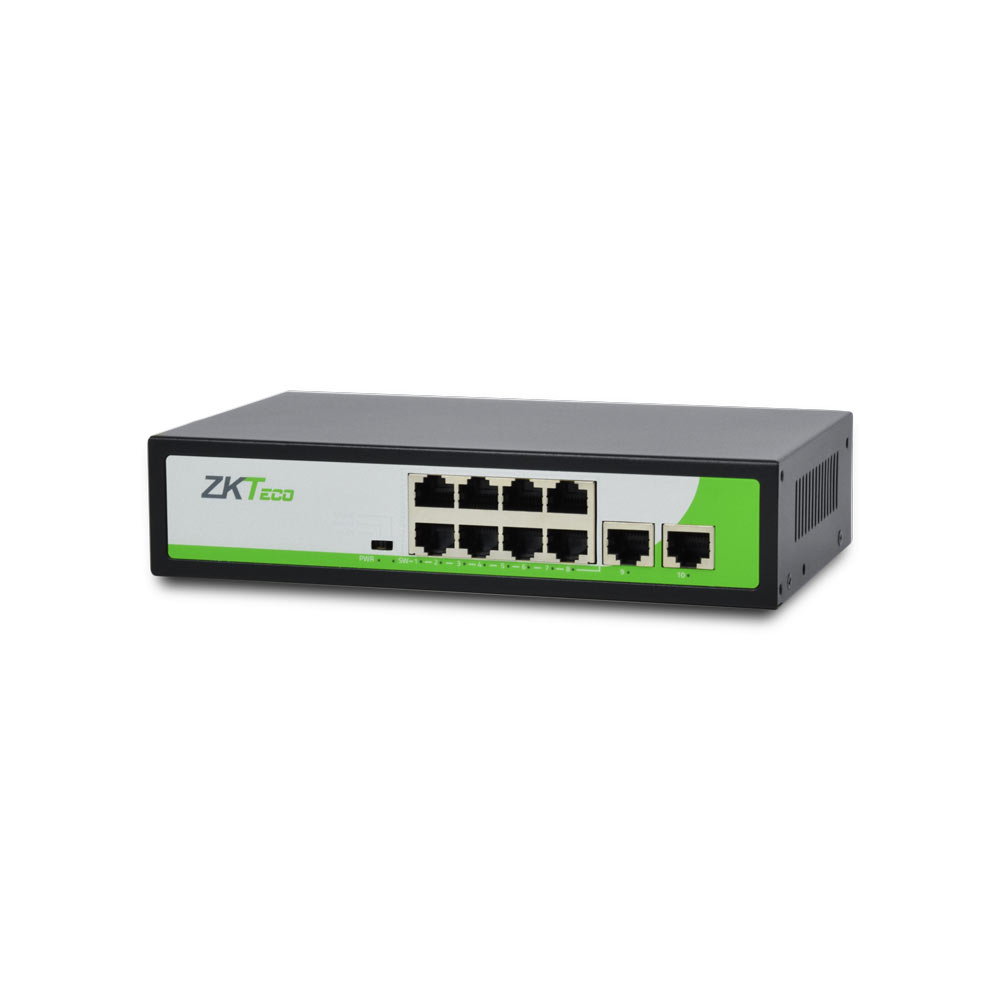 8-портовый PoE коммутатор ZKTeco ZK-PoE82N-120W