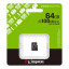 Карта памяти microSDXC Kingston 64Gb Canvas Select Plus Gen3 10 А1 UHS-I (SDCS3/64GBSP)