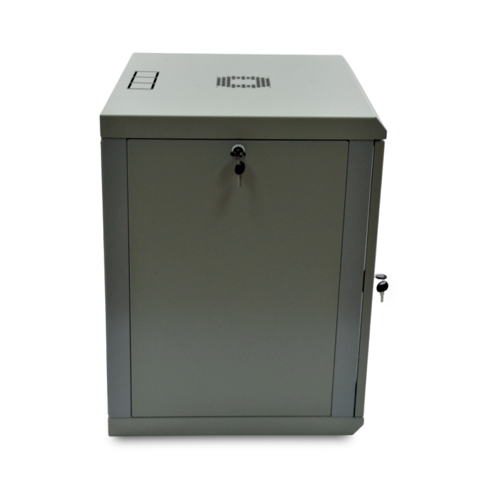 Шафа серверна SteelNet 12U 600 x 600 для мережевого обладнання (скло, сірий)