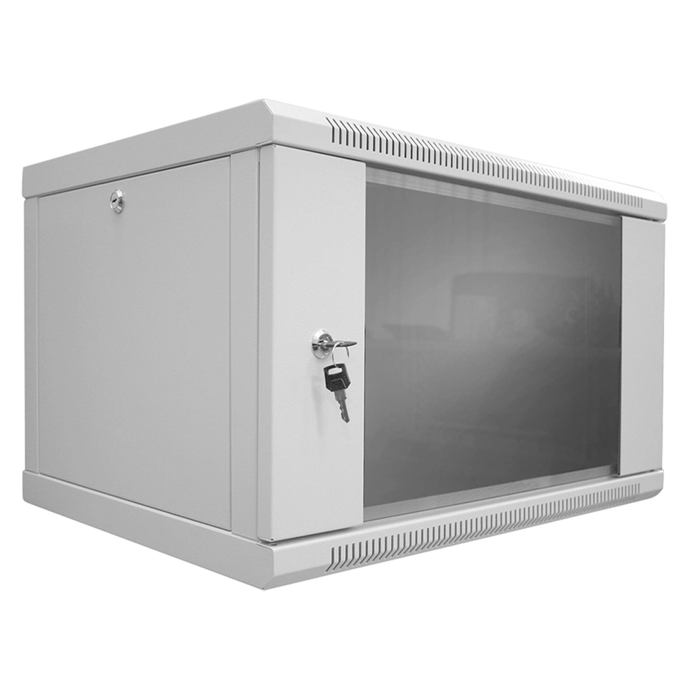 Шкаф серверный SteelNet 7U 600 x 400 для сетевого оборудования (стекло, серый)