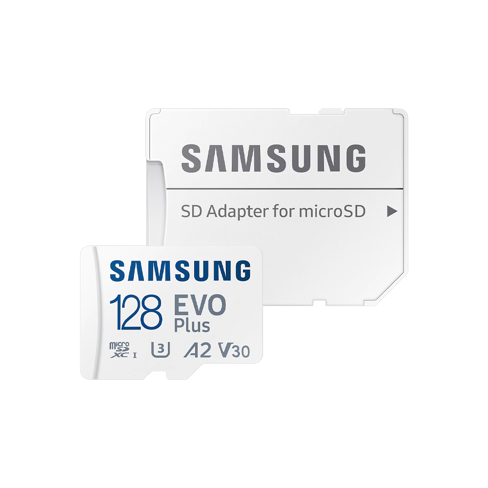 Карта памяти Samsung Evo Plus microSDXC 128GB UHS-I U3 V30 A2 + адаптер SD (MB-MC128KA/EU)
