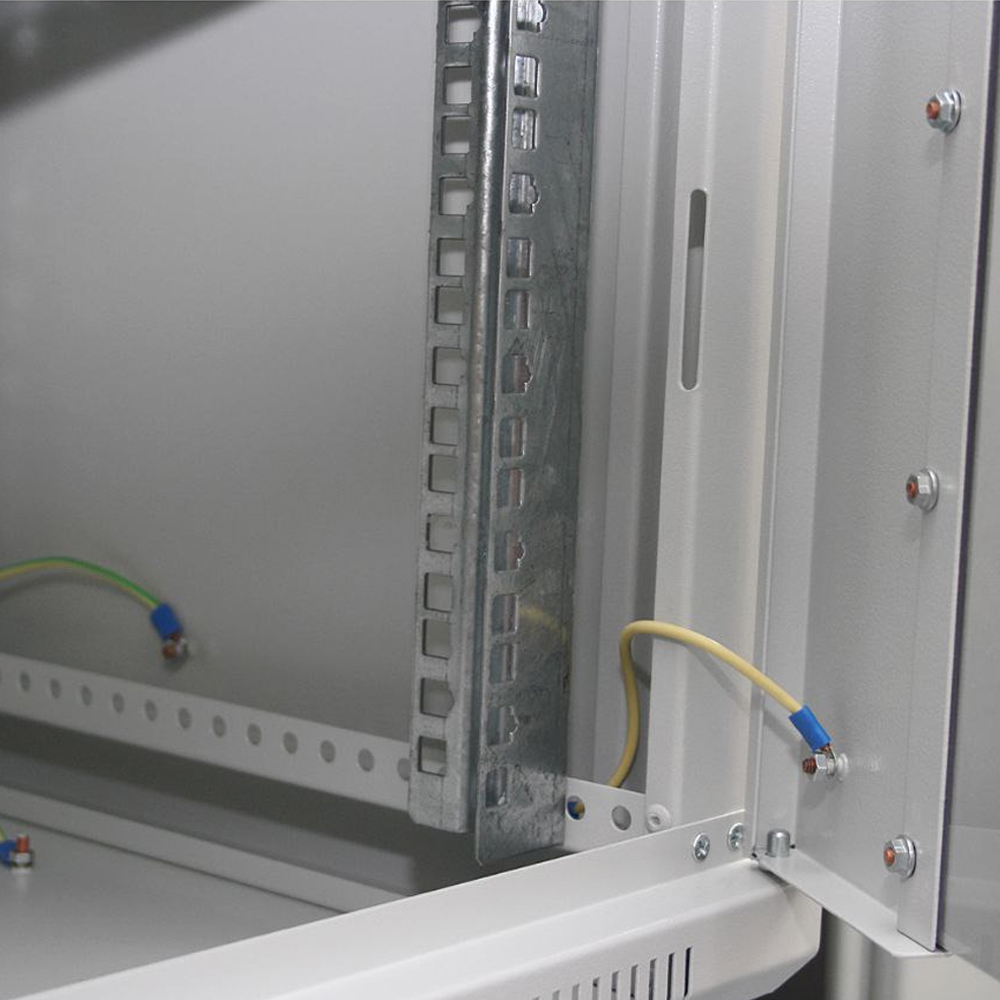 Шафа серверна SteelNet 9U 600 x 450 для мережевого обладнання (скло, сірий)