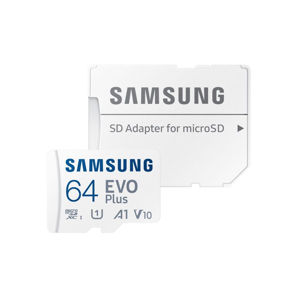 Карта памяти Samsung Evo MicroSDXC 64GB UHS-I U1 V10 A1 + адаптер SD (MB-MC64SA/EU)