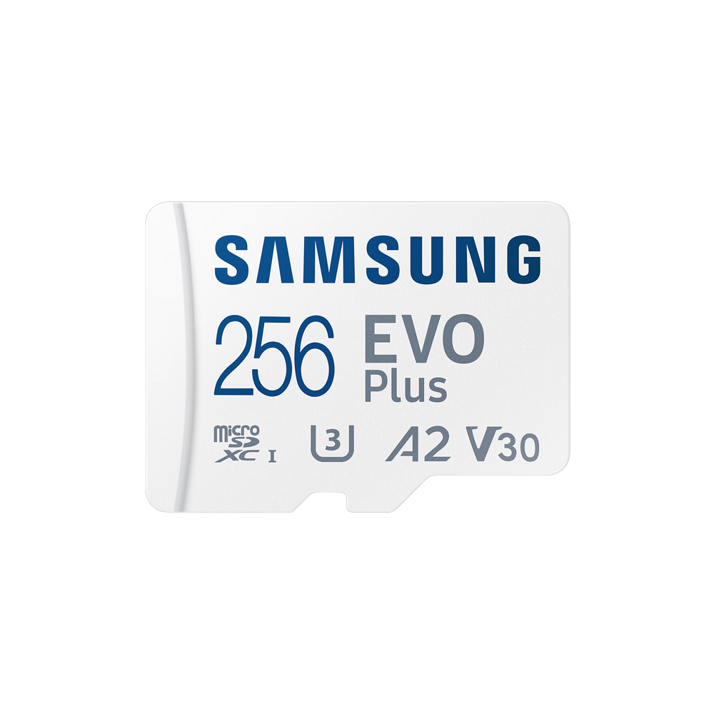 Карта памяти Samsung Evo Plus microSDXC 256 GB UHS-I U3 V30 A2 + SD адаптер (MB-MC256SA/EU)