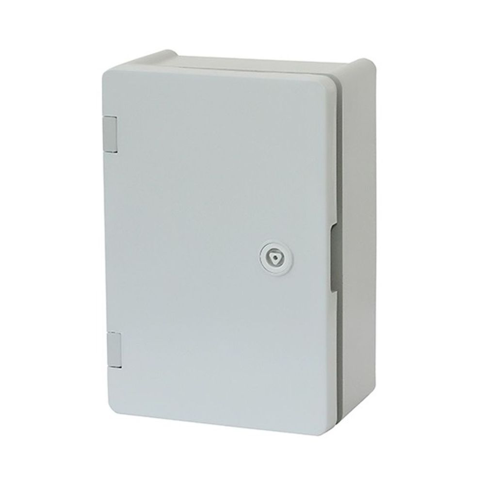 Щит ERKA 022 200x300x120 мм с монтажной панелью и опаловыми дверцами