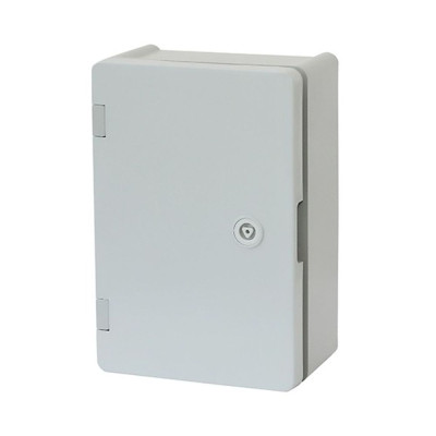 Щит ERKA 022 200x300x120 мм с монтажной панелью и опаловыми дверцами