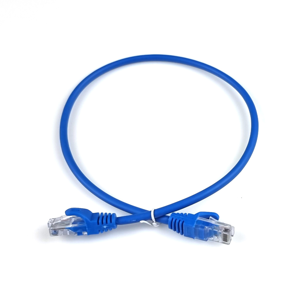Патч-корд Hypernet PC-UTP-05M 0.5м UTP RJ45 кат. 5Е литий синій