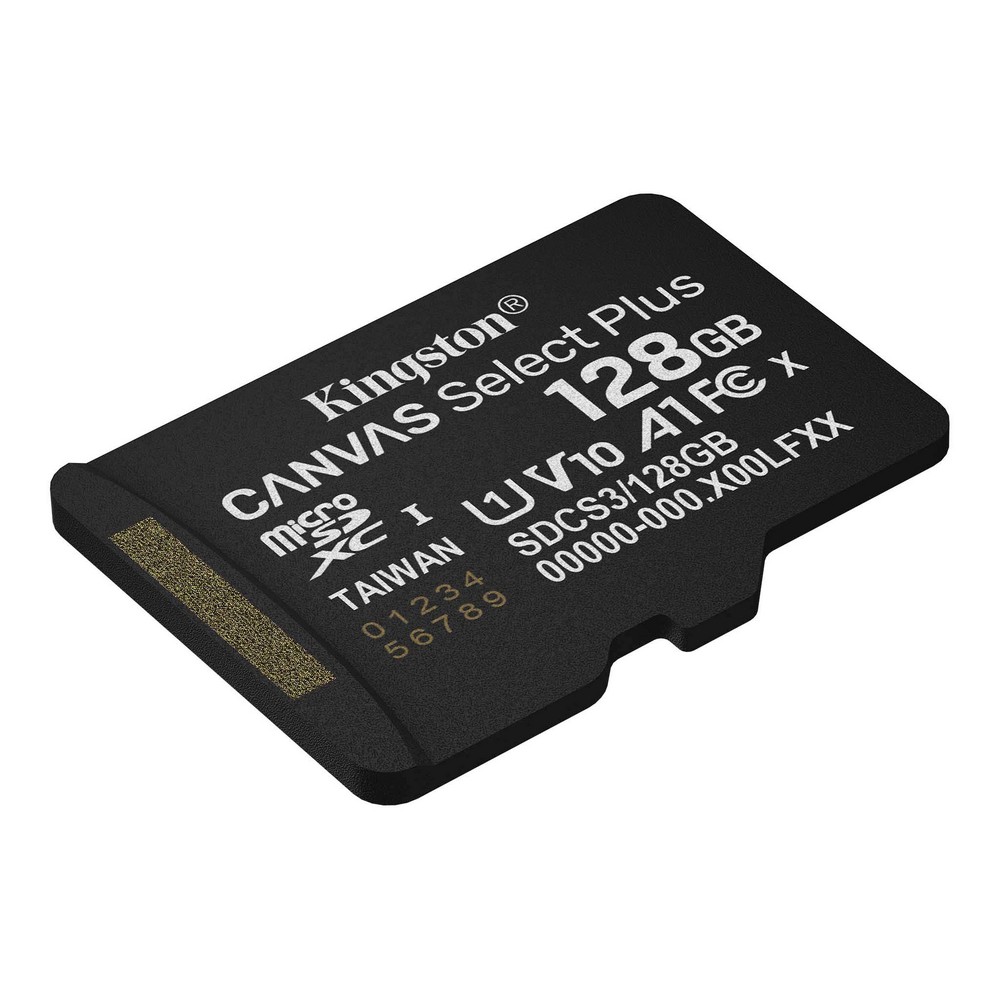 Карта пам'яті microSDXC Kingston 128Gb Canvas Select Plus Gen3 class 10 А1 UHS-I (SDCS3/128GBSP)