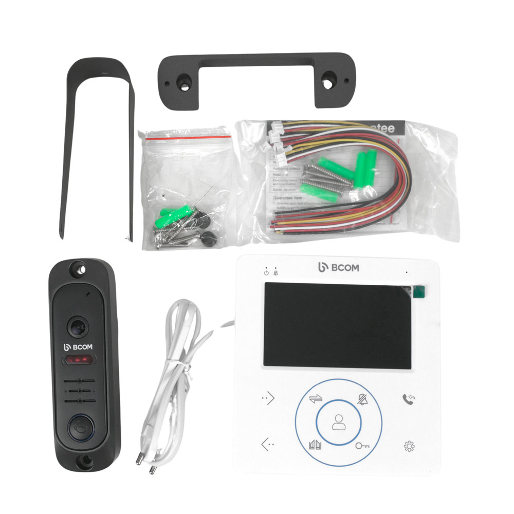 Комплект відеодомофона BCOM BD-480 White Kit