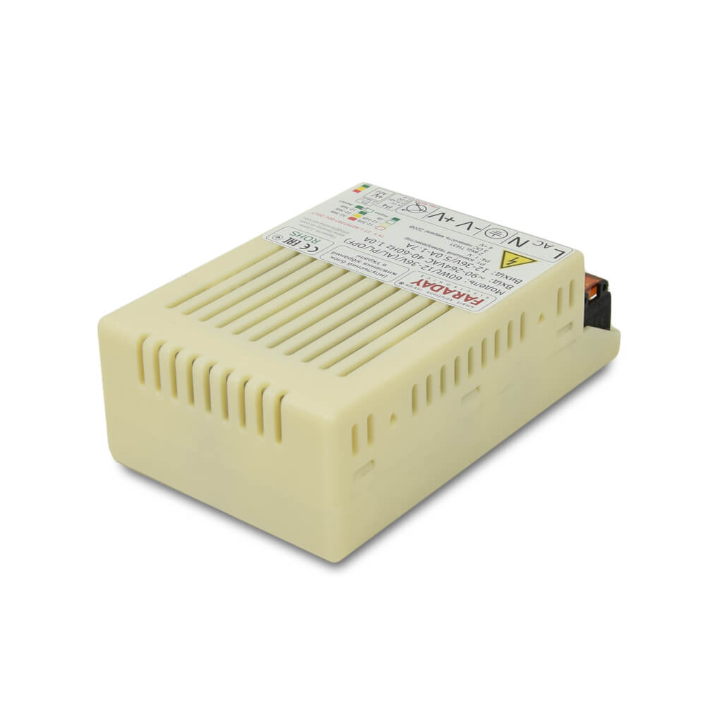 Блок живлення Faraday Electronics 60Wt/12-36V/PL в пластиковому корпусі