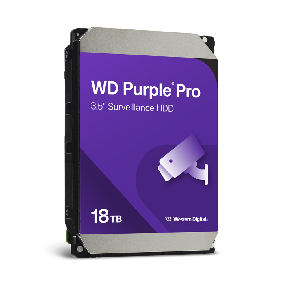 Жорсткий диск 18 TB Western Digital WD Purple Pro WD181PURP для відеоспостереження з AI