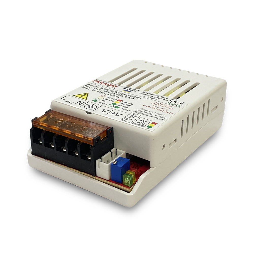 Блок питания Faraday Electronics 30Wt/36-60V/PL в пастиковом корпусе