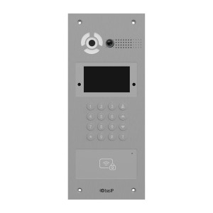 Вызывная гибридная IP-панель Bas-IP AA-07HFBI silver многоабонентская с дополнительной аналоговой камерой
