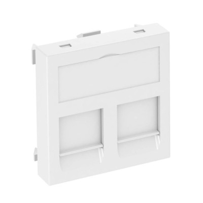 Информационная панель OBO Bettermann DTG-2A RW1 45 х 45 мм 2xRJ45 белая