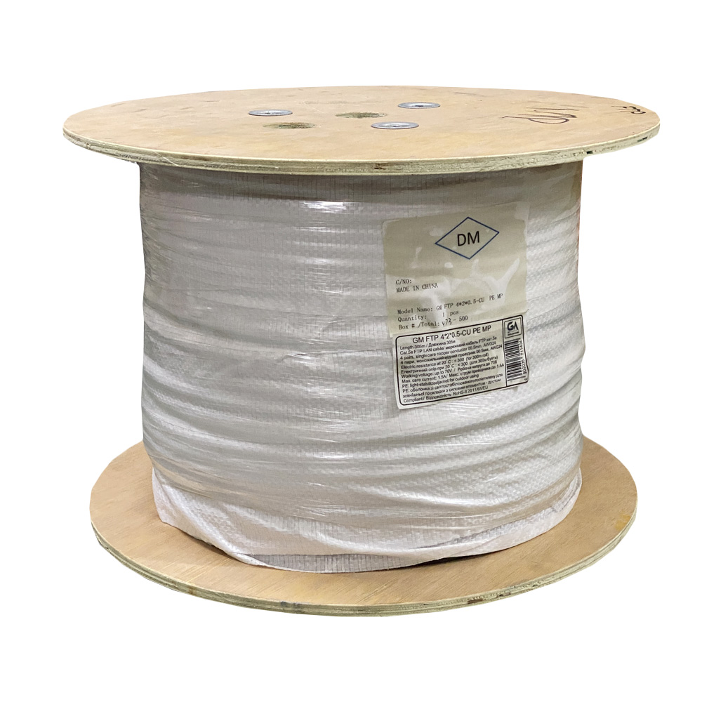 Звита пара GoldMine GM FTP 4x2x0.5-CU PE MP кат.5е 305 м мідь зовнішній з несучим дротом