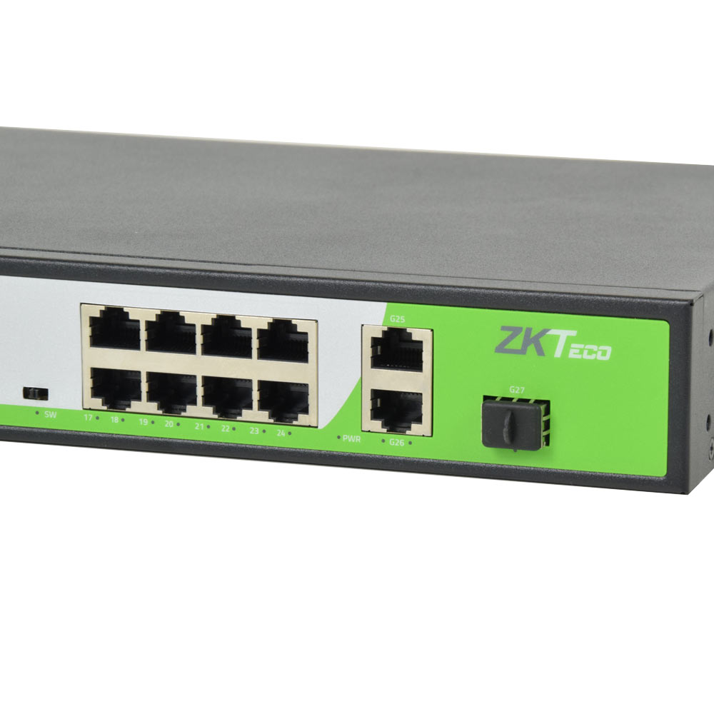 24-портовый PoE коммутатор ZKTeco ZK-PoE2421NS-300W