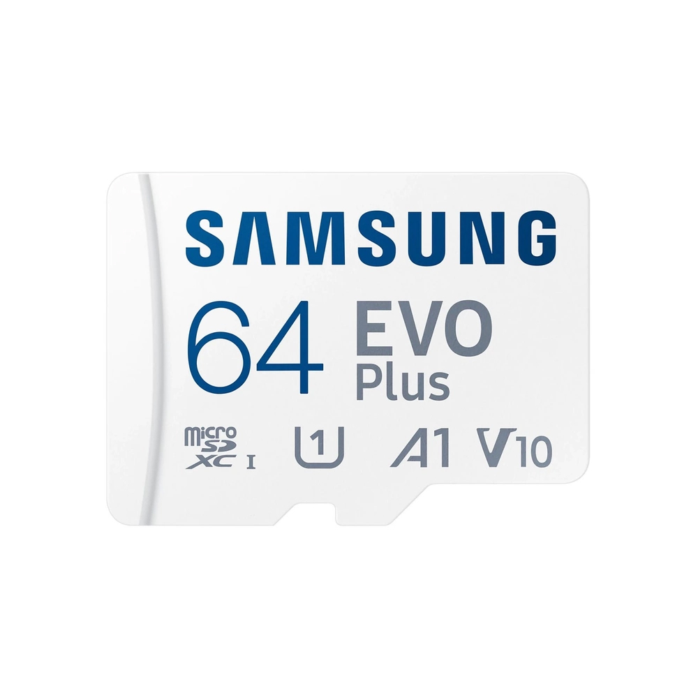 Карта памяти Samsung Evo Plus microSDXC 64 GB UHS-I U1 V10 A1 + адаптер SD (MB-MC64KA/EU)
