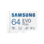 Карта памяти Samsung Evo Plus microSDXC 64 GB UHS-I U1 V10 A1 + адаптер SD (MB-MC64KA/EU)