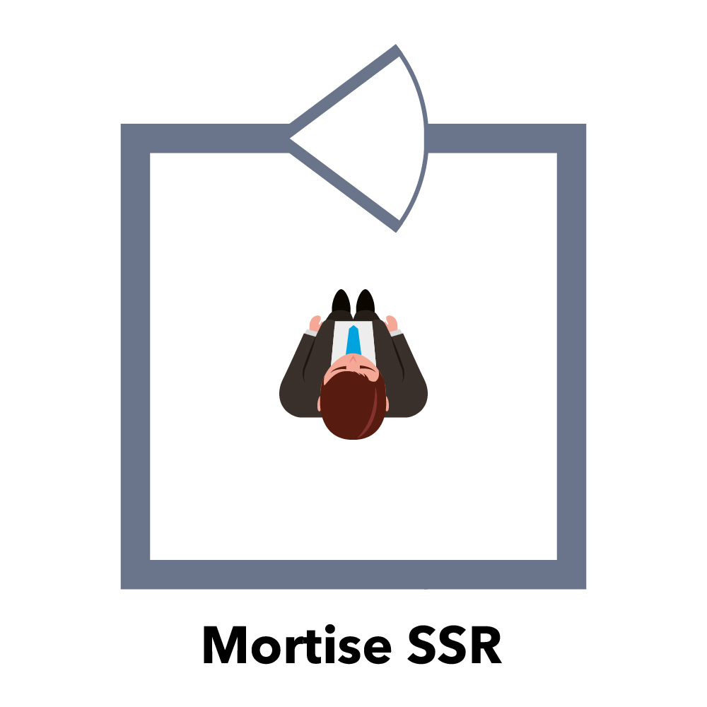 Електроригельний замок Atis Lock Mortise SS-R врізний