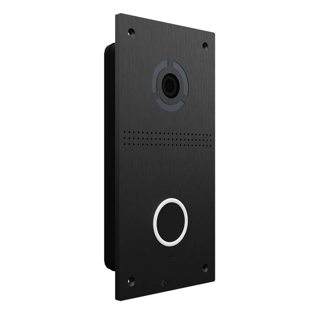 Вызывная IP-видеопанель Bas-IP AV-05FD black с бесконтактной кнопкой вызова