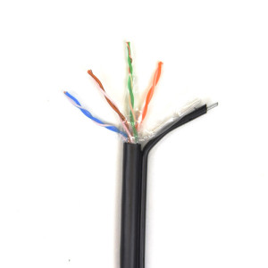Витая пара ATIS UTP 4*2*0.5-CU PE MP кат.5е (UTP медь наружный с несущей проволокой) бухта 305м