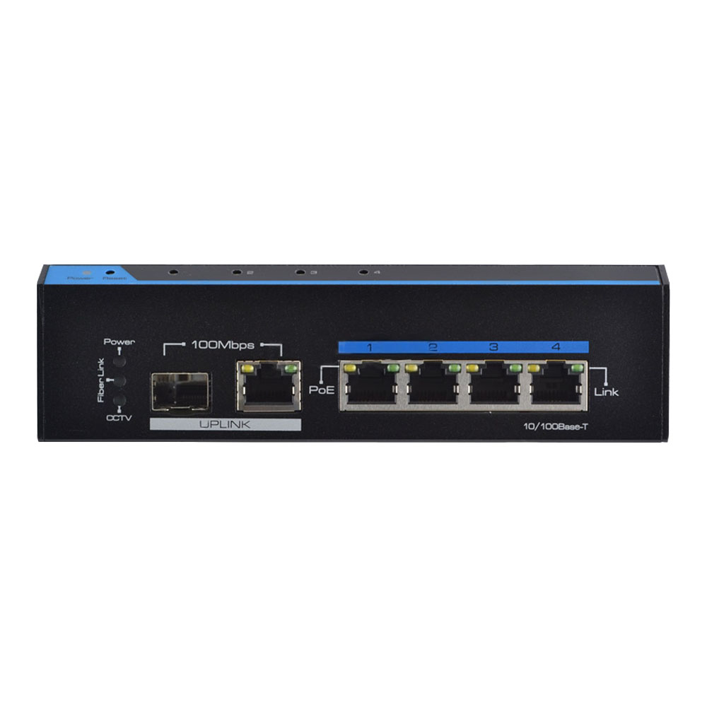 6-портовый PoE-коммутатор FoxGate S6004-ES-I неуправляемый