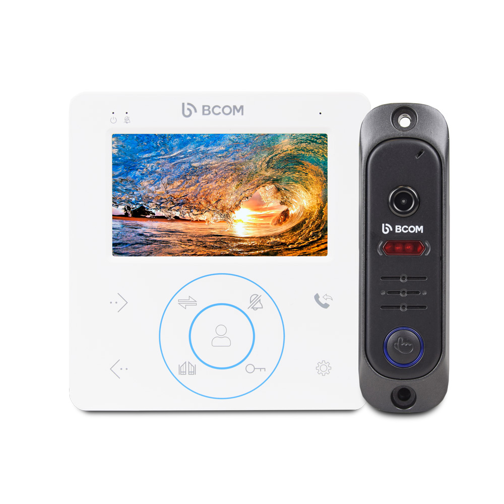 Комплект відеодомофона BCOM BD-480 White Kit