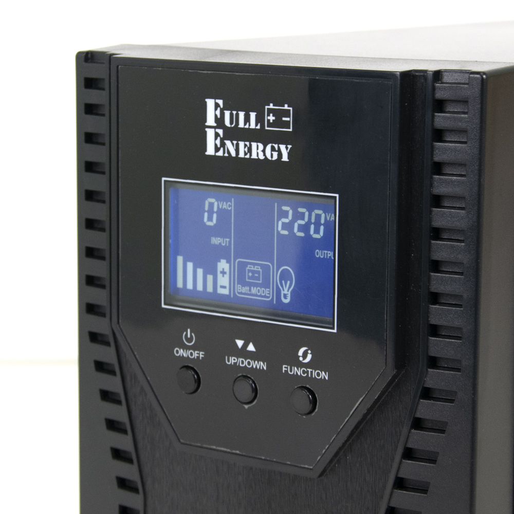Автономне ДБЖ Full Energy BBGP-220/30Pro 2000 ВА/1600 Вт online з РК-дисплеєм і правильною синусоїдою