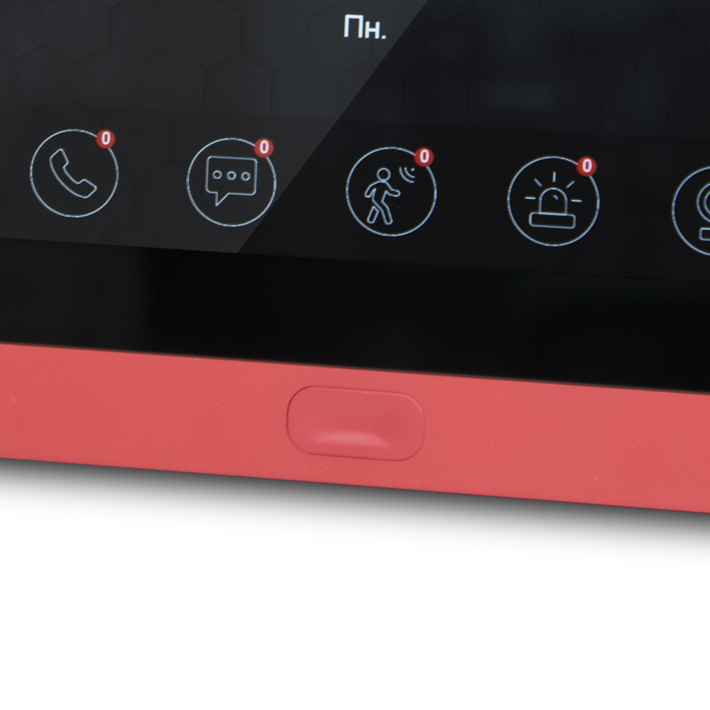 Комплект Wi-Fi видеодомофонa BCOM BD-760FHD/T Red с поддержкой Tuya Smart + BT-400FHD Black