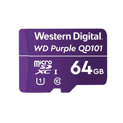 Картка пам'яті Western Digital MICRO SDXC 64 GB UHS-I WDD064G1P0C WDC спеціалізована для відеоспостереження