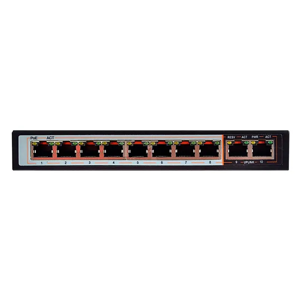 8-портовый PoE-коммутатор FoxGate S6008-E2-AI POE Watchdog неуправляемый
