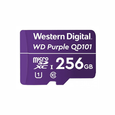 Карта пам'яті Western Digital MICRO SDXC 256 GB UHS-I WDD256G1P0C WDC спеціалізована для відеоспостереження