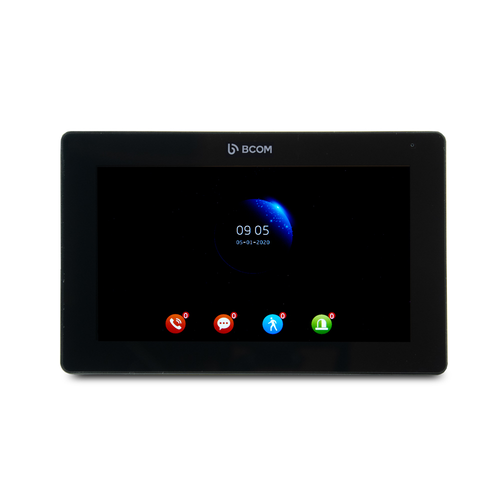 Комплект видеодомофона BCOM BT-400FHD Silver+BCOM BD-770FHD/T Black